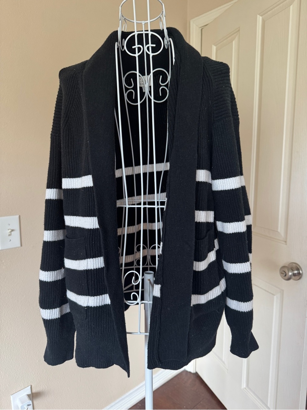 a new day Black Ribbed Knit Sweater